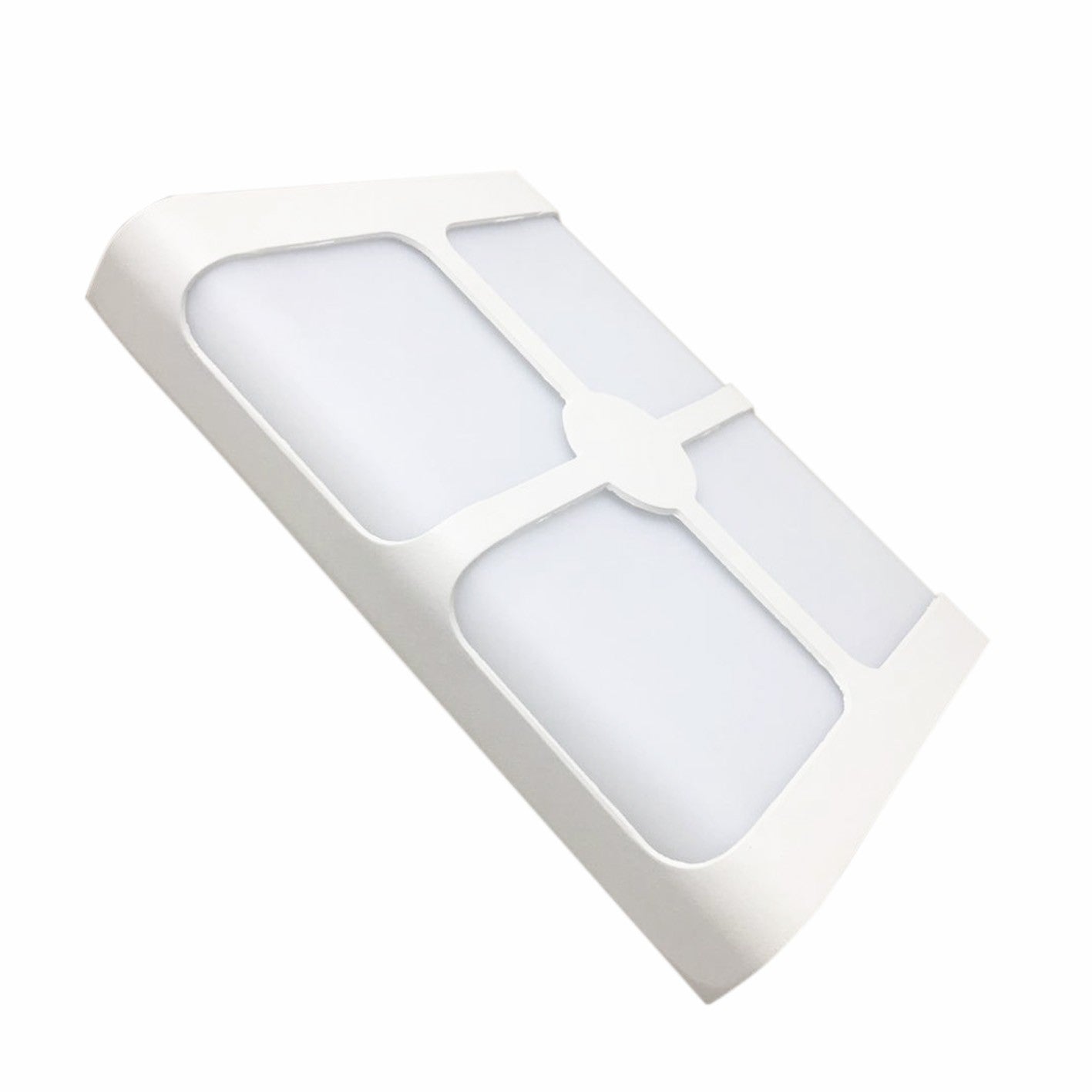 Applique Murale LED 18W IP44 4 Faisceaux Rectangulaire BLANC - Silumen