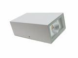 Applique Murale LED 2x5W IP44 Double Faisceaux BLANC