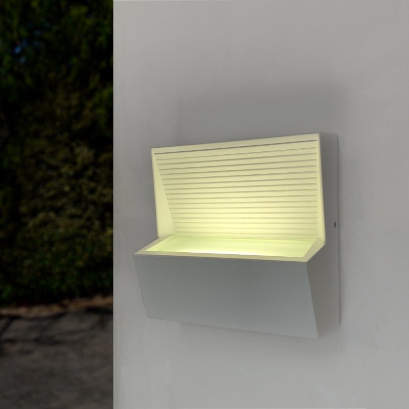 Applique Murale LED 7W IP44 Rectangulaire BLANC - Silumen