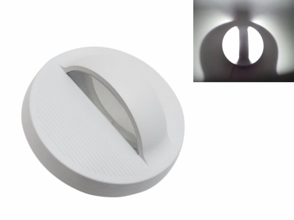 Applique Murale LED 7W IP44 Ronde BLANC - Silumen