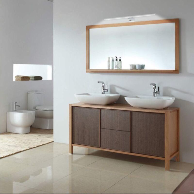 Applique Murale LED SMD 9W IP44 Chrome - Silumen