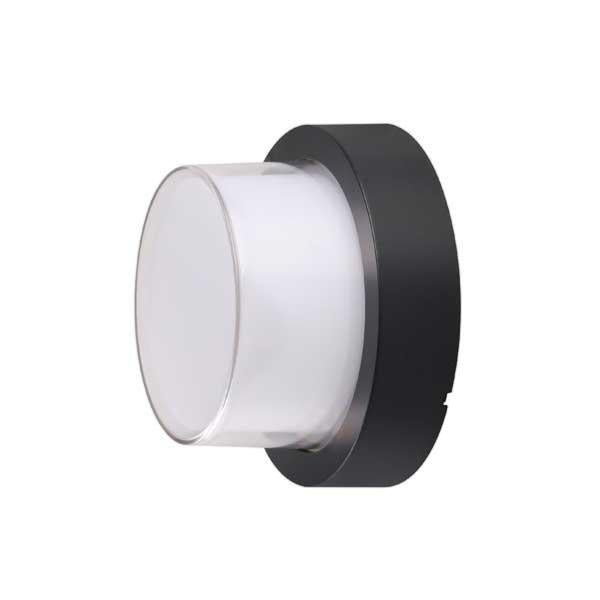 Applique Murale Noire Ronde LED IP65 - Silumen