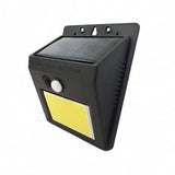 Luz de pared solar LED negro 0.55W con detector de movimiento (48 LED)