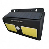 Black LED solar wall light 1.2W IP65 with motion detector