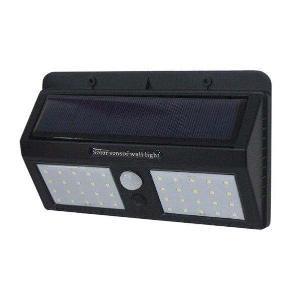 Applique Murale Solaire LED Noire 1.5W IP54 - Silumen