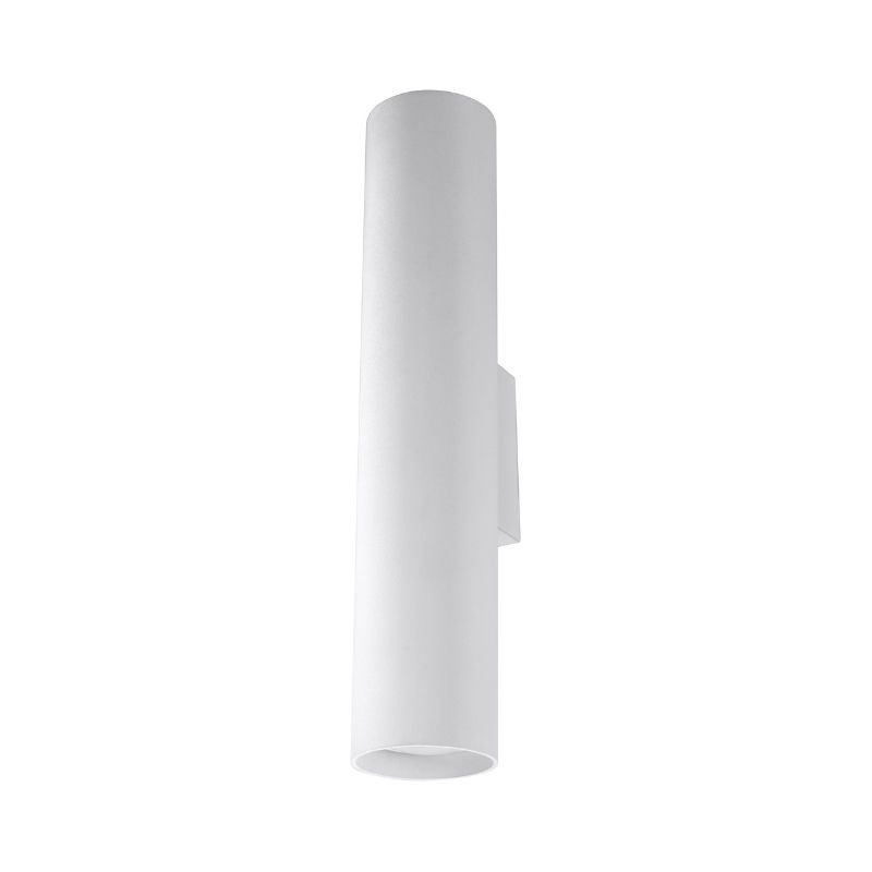 Applique Murale Tube Cylindre Blanc pour Ampoule GU10 - Silumen