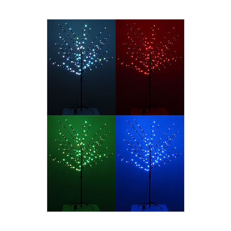 Arbre Lumineux Noël 1M60 RGB avec télécommande IP44, 8 modes - Silumen