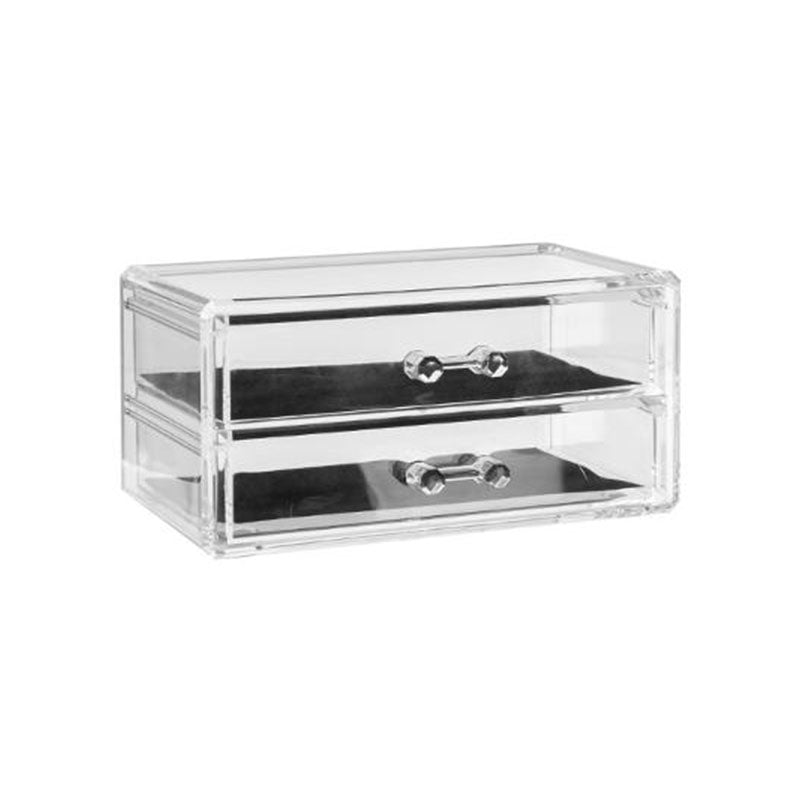Boîte à bijoux transparente avec tiroirs - Silumen