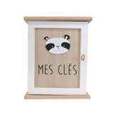 Caja de llave de madera panda