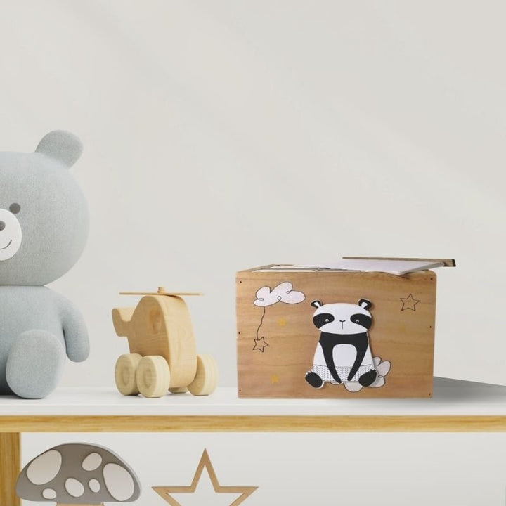Boîte à photo Panda avec 4 albums 10 x 15 cm - Silumen