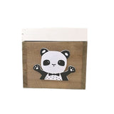 Panda-Aufbewahrungsbox aus Holz, 13 x 12 x 13 cm