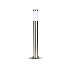 Roestvrijstalen Tuinpaal 80cm voor E27 lamp IP44