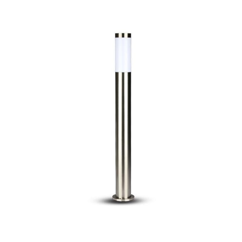 Borne de Jardin Acier Inoxydable 80cm pour Ampoule E27 IP44 - Silumen
