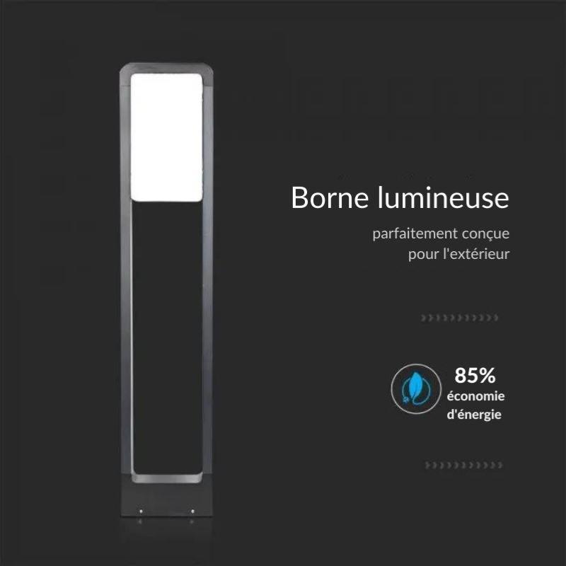 Borne de Jardin Design Blanche 10W LED Samsung IP65 - Silumen
