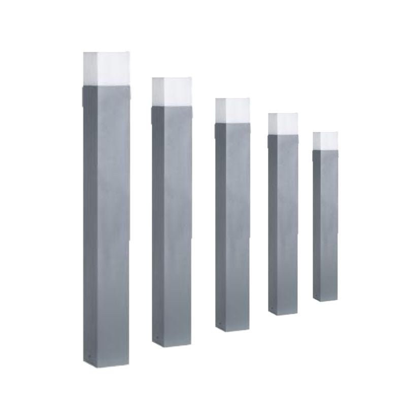 Borne LED Extérieure 80cm GRIS IP54 Aluminium (Pack de 10) - Silumen