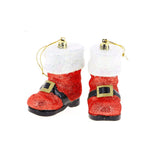 Christmas boot to hang red 11cm - set 2 pcs