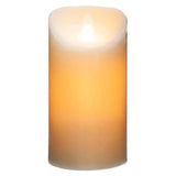 LED Flame Flame candle with battery 420g broken white