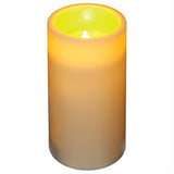Round LED candle 14cm white with batteries not included