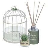 Scented candle and diffuser with decoration cage