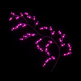 Branche lumineuse fleurs en fibres optiques 40LED 2m ROSE