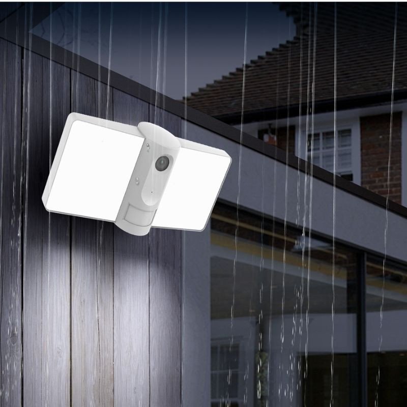 Caméra de Surveillance Extérieure Intelligente WiFi avec Éclairage LED Intégré - Silumen