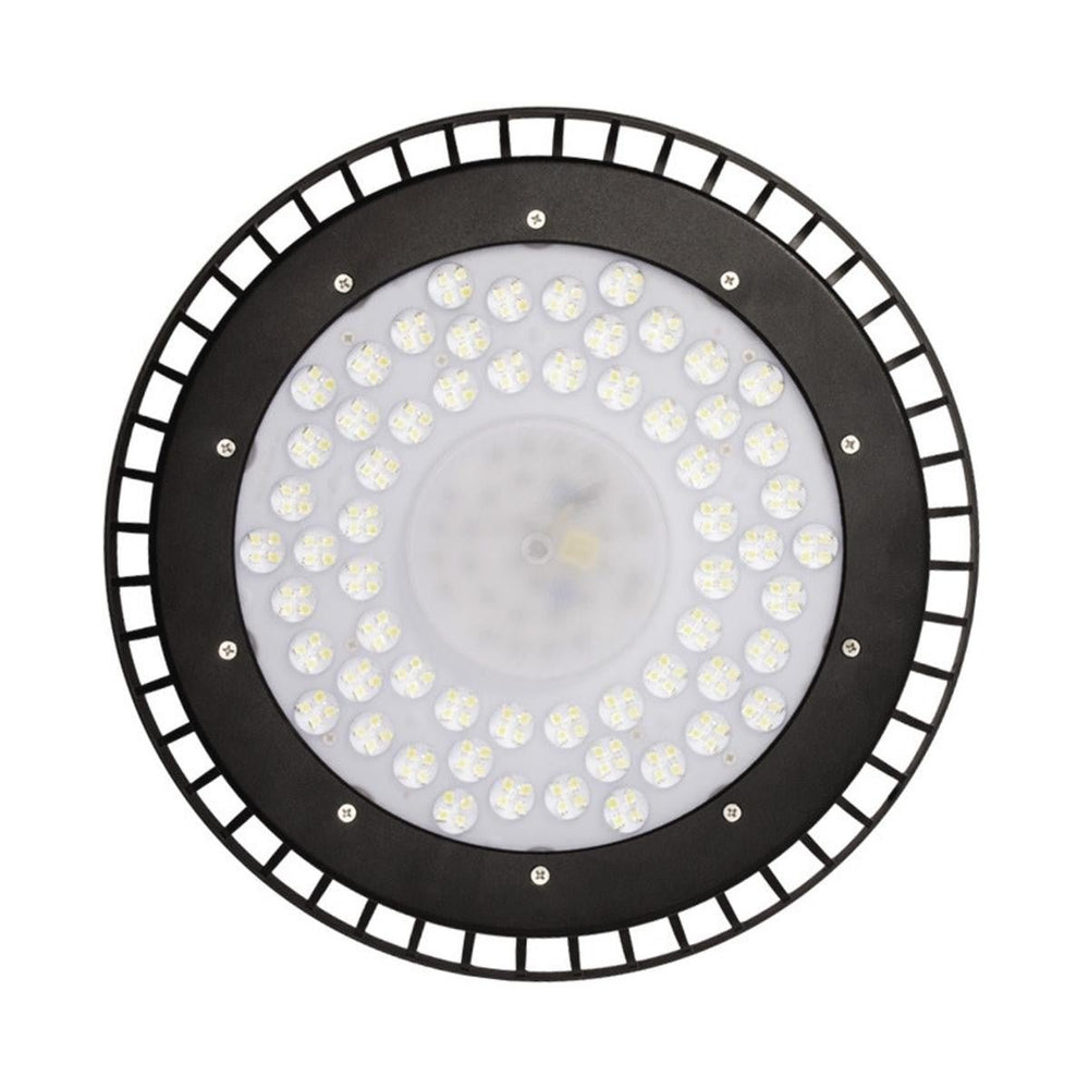 Cloche UFO LED Industrielle 200W 120° IP44 NOIR - Silumen