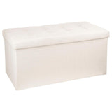 Storage box storage 75 cm quilted bench