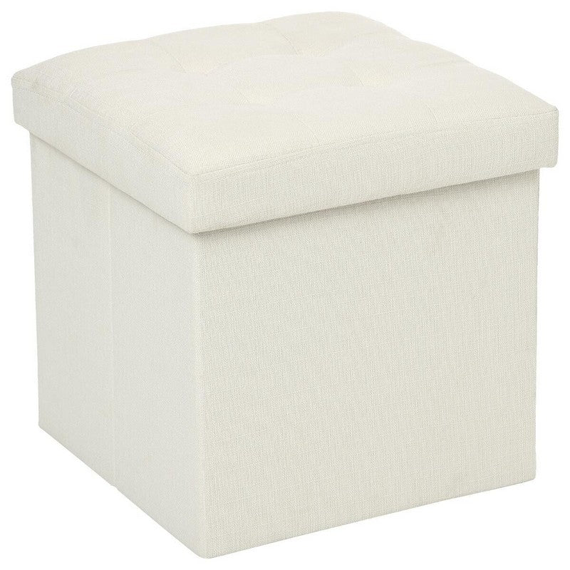 Coffre de Rangement Pouf Matelassé 38cm - Silumen