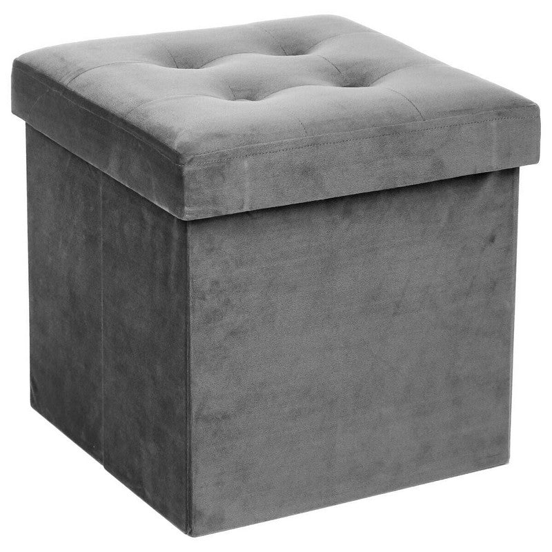 Coffre de Rangement Pouf Matelassé 38cm - Silumen