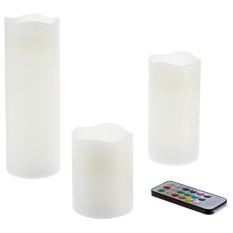 Coffret Bougies LED RGB à piles avec Télécommande - Silumen