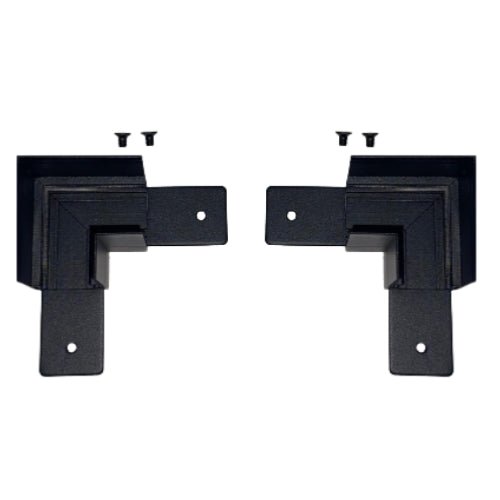 Connecteur Angle 90° pour Rail Magnétique en Saillie Noir + Connecteur Souple - Silumen