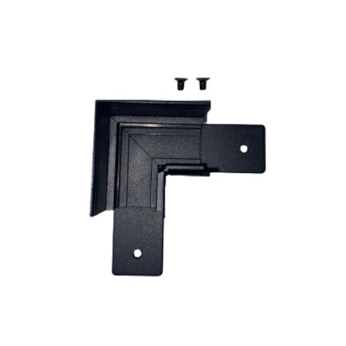 Connecteur Angle 90° pour Rail Magnétique en Saillie Noir + Connecteur Souple - Silumen