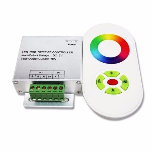 Contrôleur RGB + Télécommande LED Tactile pour Ruban LED RGB 12V - Silumen