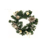 Christmas Wreath Porte 30cm Champagne