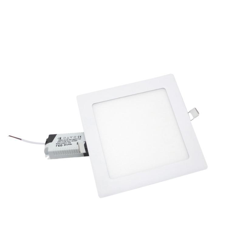 Downlight Dalle LED 12W Extra Plate Carrée BLANC - Silumen