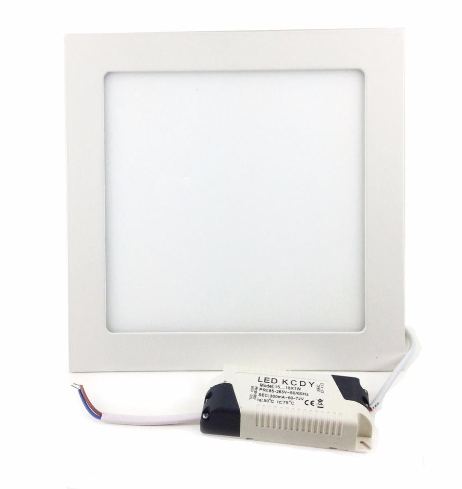 Downlight Dalle LED 18W Extra Plate Carrée BLANC - Silumen