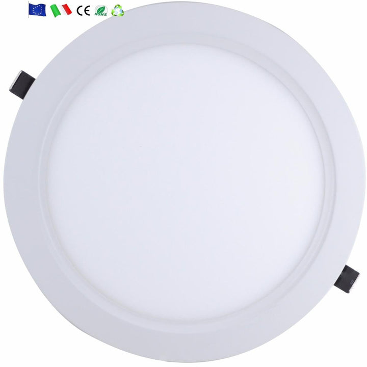 Downlight Dalle LED 18W Extra Plate Ronde BLANC - Silumen