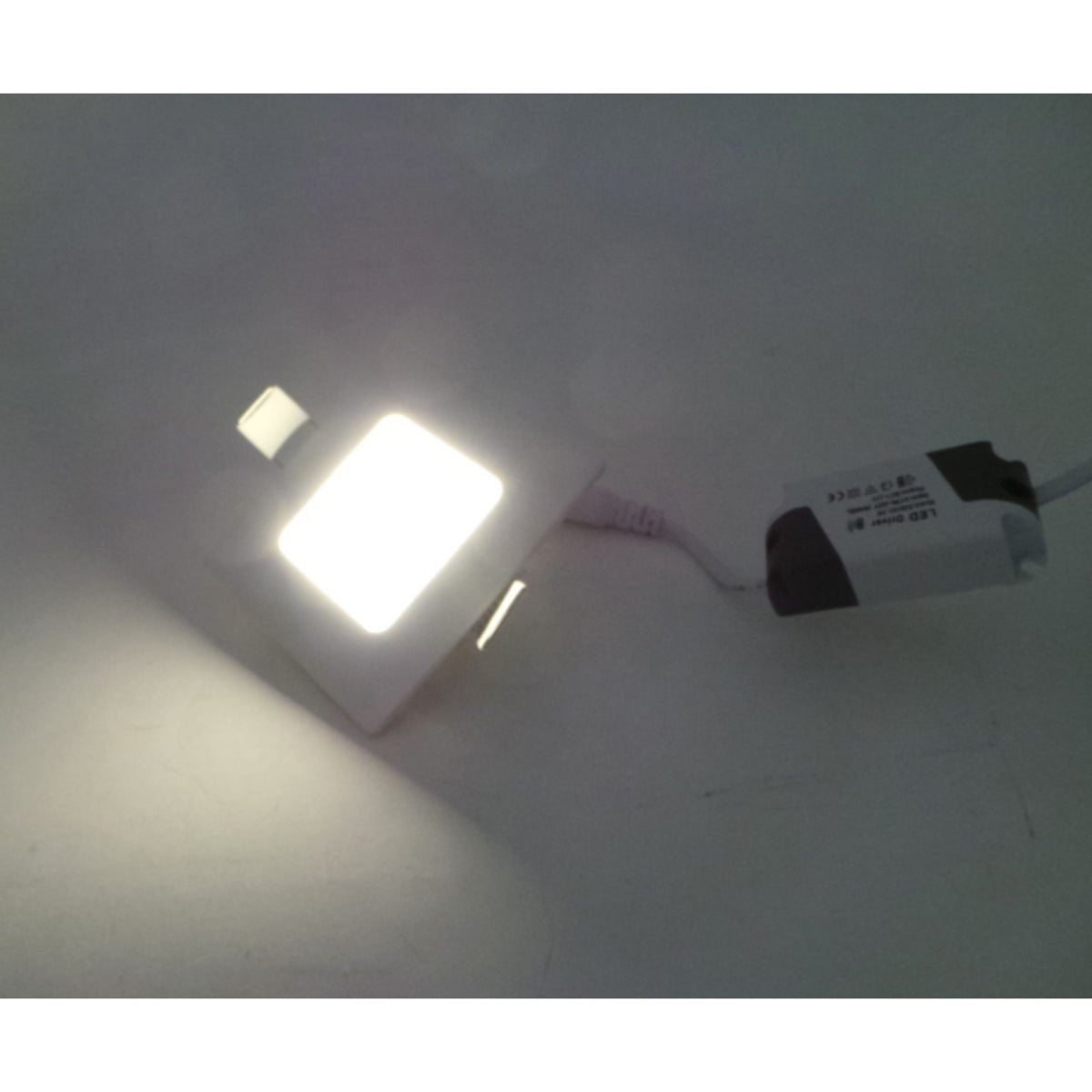 Downlight Dalle LED 3W 120° Extra Plate Carrée BLANC - Silumen