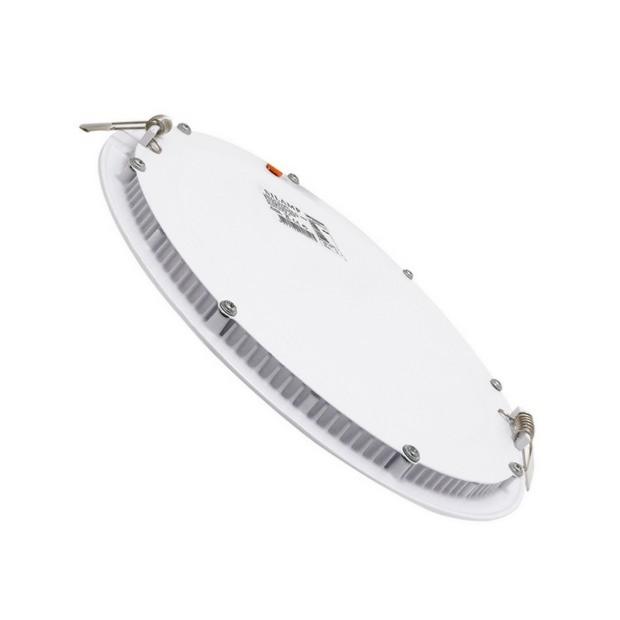 Downlight Dalle LED Extra Plate Ronde BLANC 24W Ø225mm - Silumen