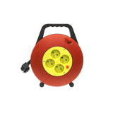 Electric reel 4 sockets with overheating protection + 10m extension cable