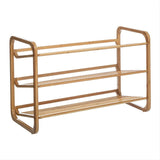 Etagère Chaussures en Bambou 3 Niveaux 74x33x50 cm