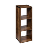 Étagère en bois 3 cases 35x32x101 cm - Bois