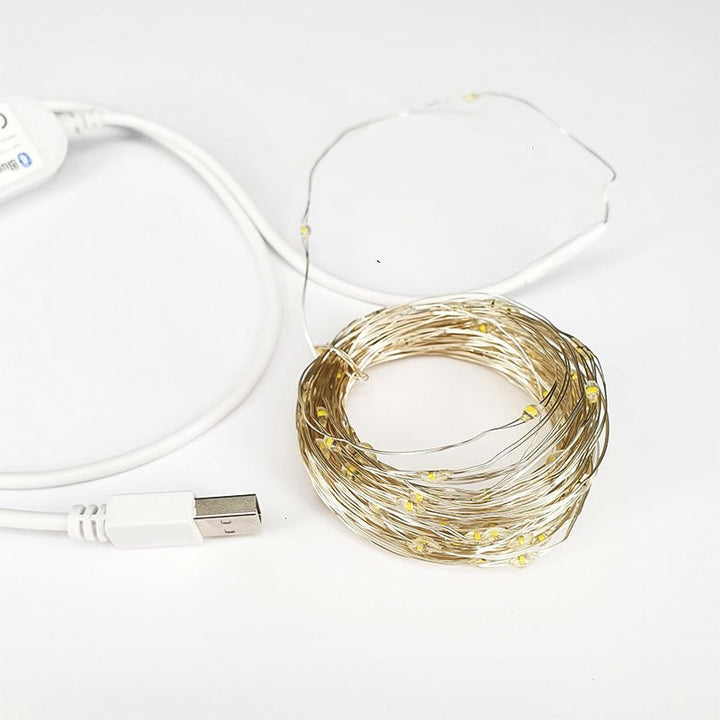 Guirlande Bluetooth USB 10M Blanc Chaud - Silumen