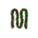 Garland natal de Natal 2M 2M -Color L. 5cm verde / vermelho