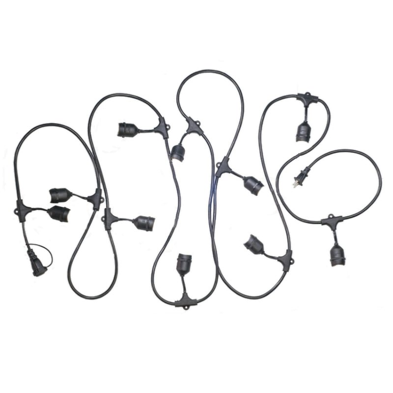 Guirlande Guinguette LED 10M IP44 pour 10 ampoules E27 - Silumen