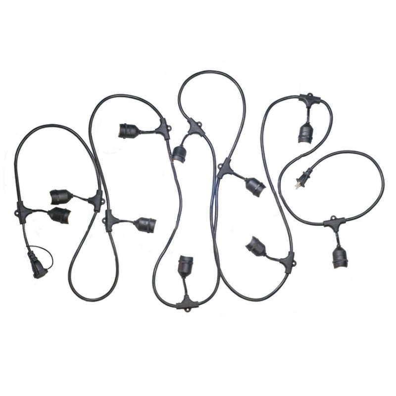 Guirlande Guinguette LED 10M IP44 pour 10 ampoules E27 - Silumen