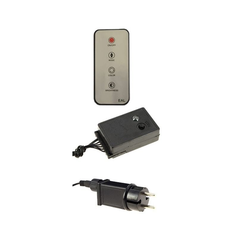 Guirlande LED 4M 300LED IP44, 16 modes avec timer + Télécommande - Câble Noir - Silumen