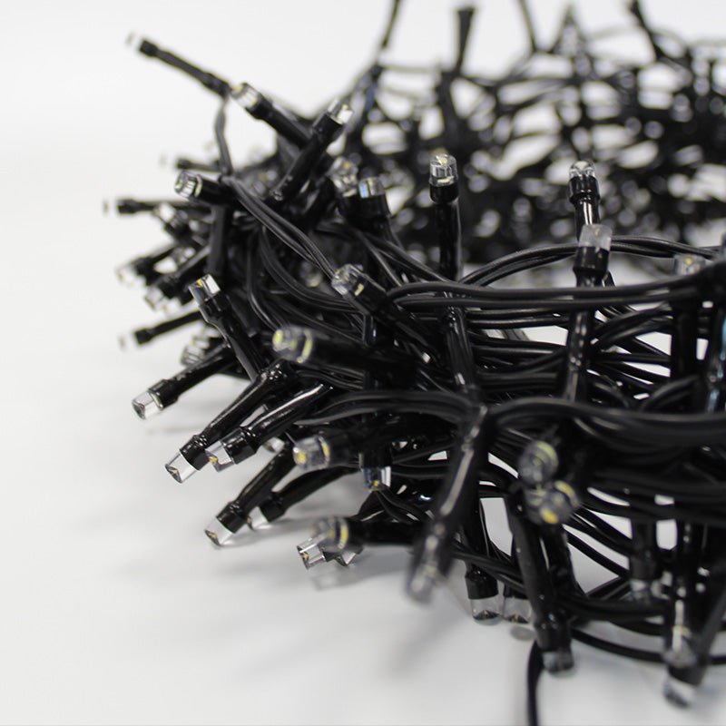 Guirlande LED 4M 300LED IP44, 16 modes avec timer + Télécommande - Câble Noir - Silumen