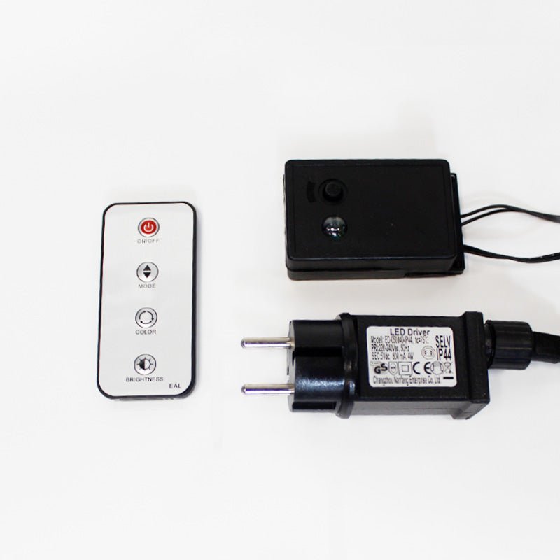 Guirlande LED 4M 300LED IP44, 16 modes avec timer + Télécommande - Câble Noir - Silumen