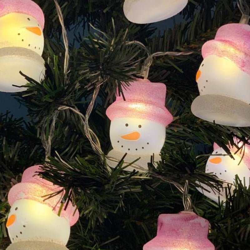 Guirlande LED à pile 1M80 Noël 10LED IP20 - BLANC CHAUD - Silumen